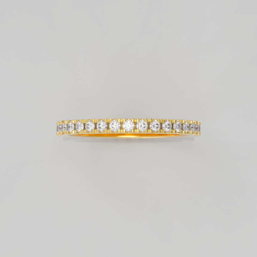 ETERNITY PAVE DIAMOND RING