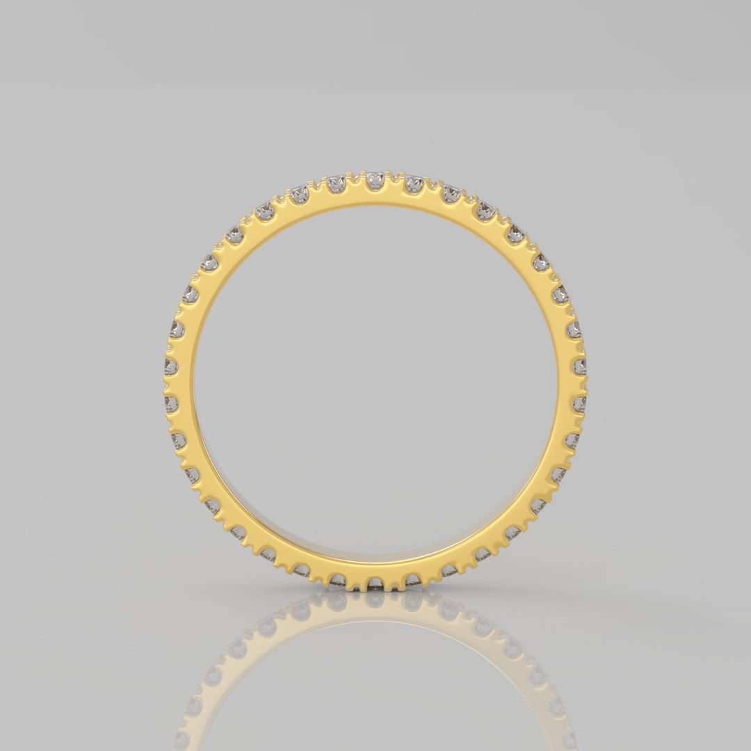 ETERNITY PAVE DIAMOND RING