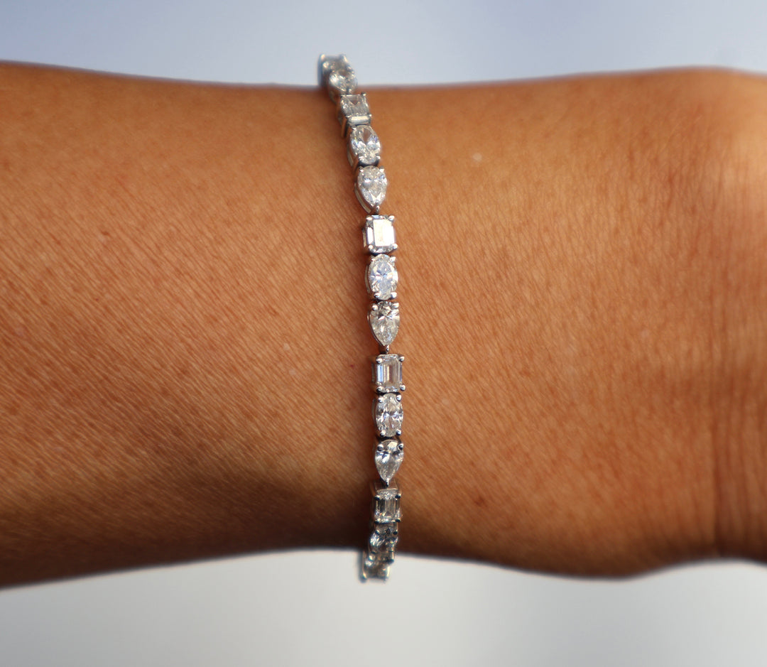 JOLIE FANCY SHAPE TENNIS BRACELET