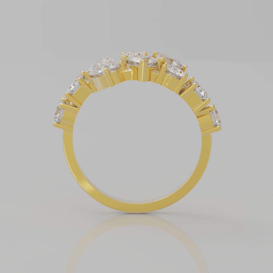 FIONA FANCY SHAPE DIAMOND WRAP RING