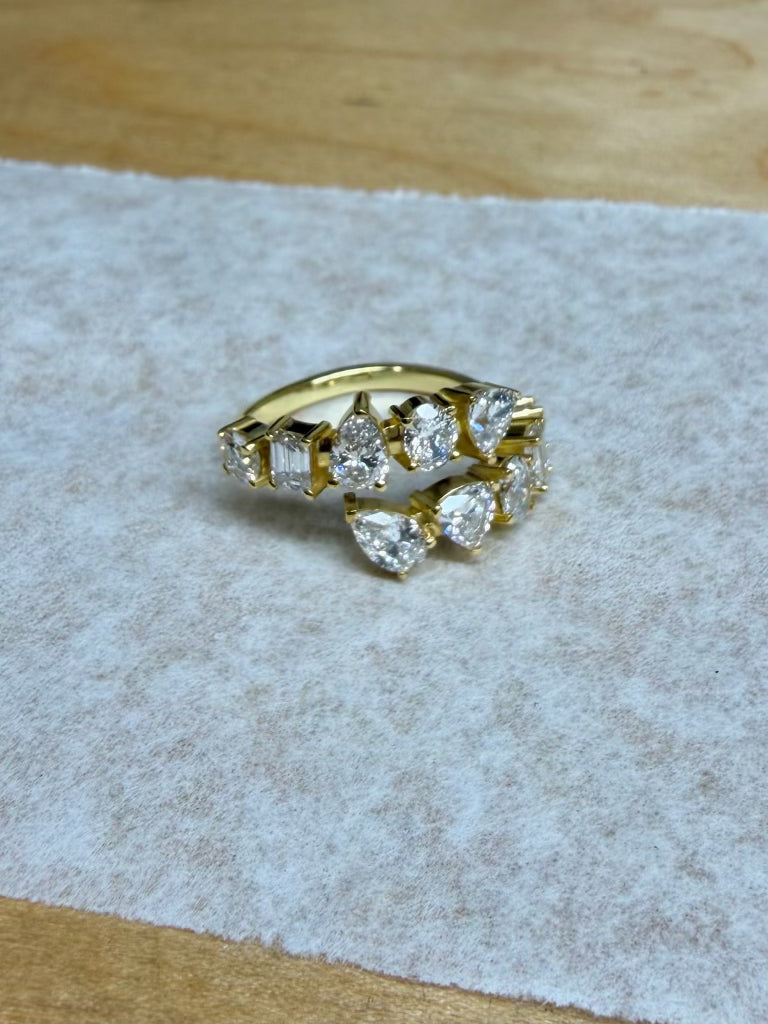 FIONA FANCY SHAPE DIAMOND WRAP RING