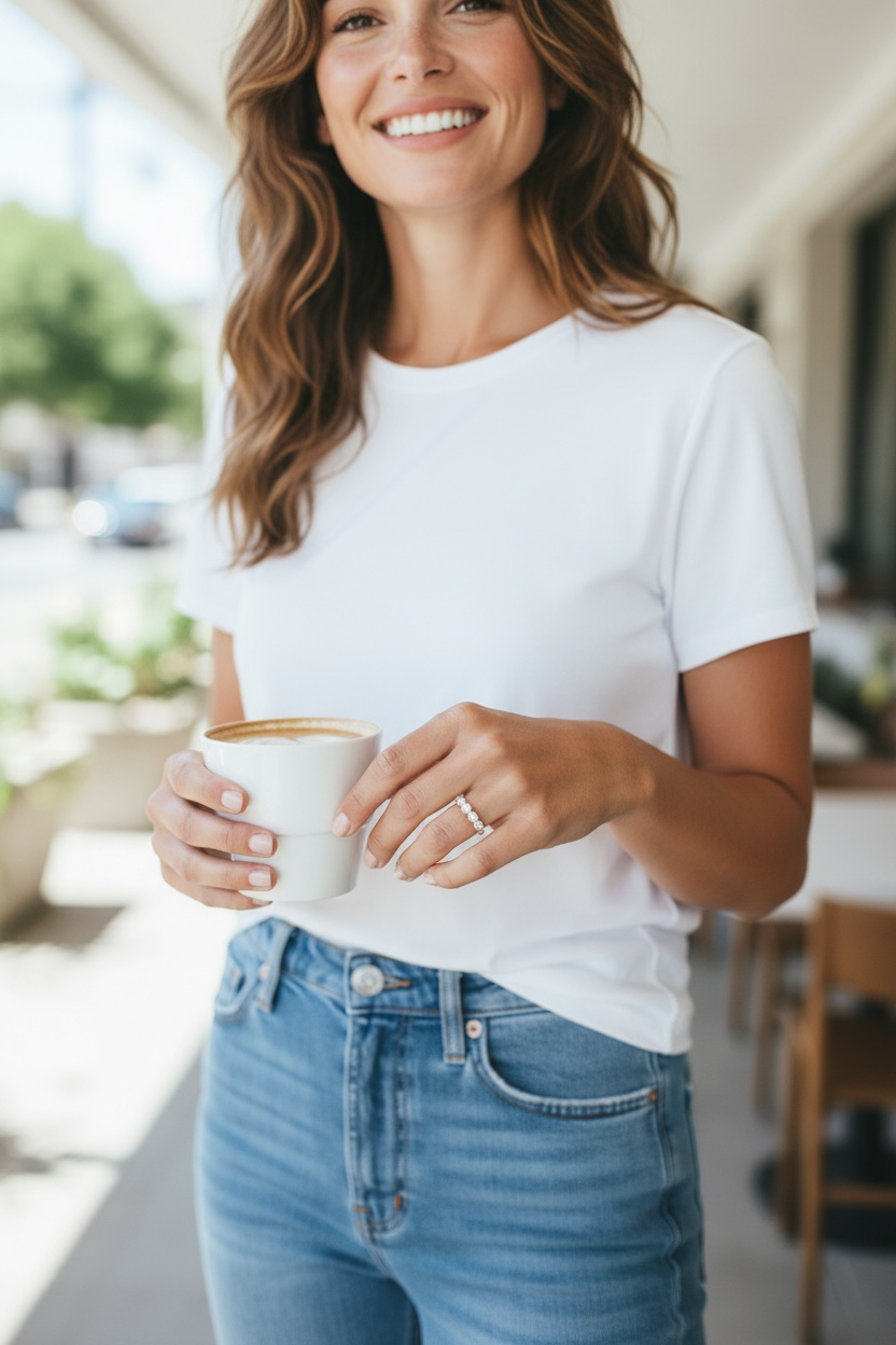 FLORENCE 5 STONE DIAMOND RING