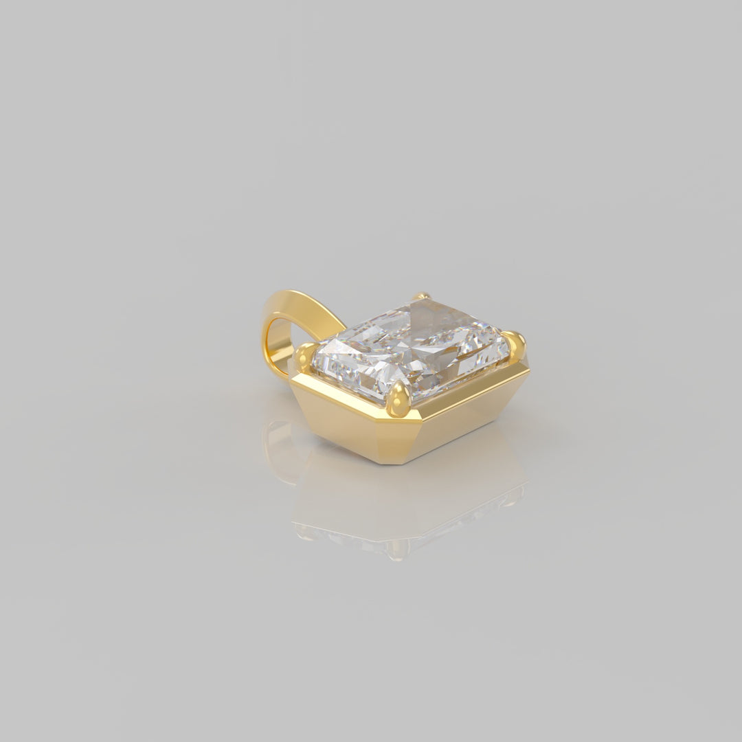 MADELINE EAST WEST RADIANT DIAMOND PENDANT